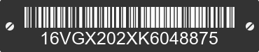 2019 BIG TEX Big Tex 16VGX202XK6048875 VIN decoded