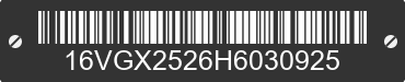 2017 BIG TEX Big Tex 16VGX2526H6030925 VIN decoded