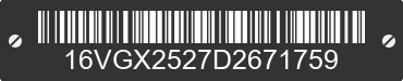 2013 BIG TEX Big Tex 16VGX2527D2671759 VIN decoded