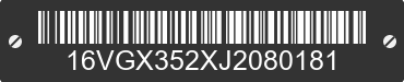 2018 BIG TEX Big Tex 16VGX352XJ2080181 VIN decoded
