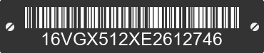 2014 BIG TEX Big Tex 16VGX512XE2612746 VIN decoded