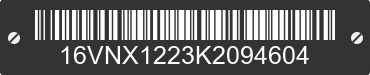 2019 BIG TEX Big Tex 16VNX1223K2094604 VIN decoded