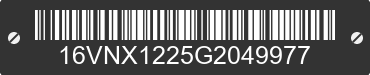 2016 BIG TEX Big Tex 16VNX1225G2049977 VIN decoded