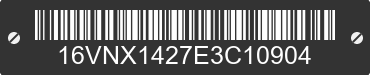2014 BIG TEX Big Tex 16VNX1427E3C10904 VIN decoded