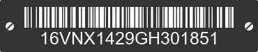 2016 BIG TEX Big Tex 16VNX1429GH301851 VIN decoded