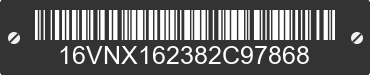 2008 BIG TEX Big Tex 16VNX162382C97868 VIN decoded