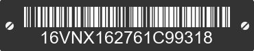 2006 BIG TEX Big Tex 16VNX162761C99318 VIN decoded