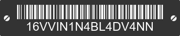 2011 BIG TEX Big Tex 16VVIN1N4BL4DV4NN VIN decoded