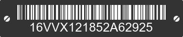 2005 BIG TEX Big Tex 16VVX121852A62925 VIN decoded