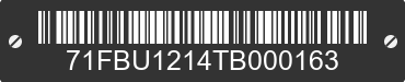 2026 BLACK IRON PRODUCTS Black Iron Products 71FBU1214TB000163 VIN decoded
