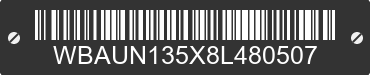 2008 BMW 128i WBAUN135X8L480507 VIN decoded