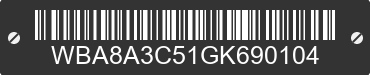 2016 BMW 320i WBA8A3C51GK690104 VIN decoded