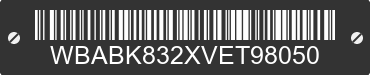 1997 BMW 323iC WBABK832XVET98050 VIN decoded