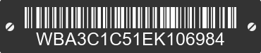 2014 BMW 328i WBA3C1C51EK106984 VIN decoded