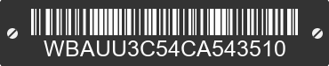 2012 BMW 328i WBAUU3C54CA543510 VIN decoded