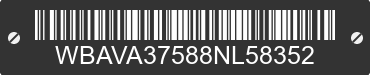 2008 BMW 328i WBAVA37588NL58352 VIN decoded