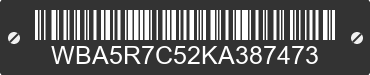 2019 BMW 330i WBA5R7C52KA387473 VIN decoded