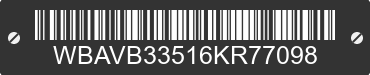 2006 BMW 330i WBAVB33516KR77098 VIN decoded