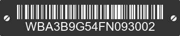 2015 BMW 335i WBA3B9G54FN093002 VIN decoded