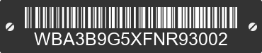 2015 BMW 335i WBA3B9G5XFNR93002 VIN decoded