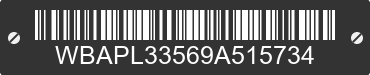 2009 BMW 335i WBAPL33569A515734 VIN decoded