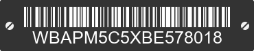 2011 BMW 335i WBAPM5C5XBE578018 VIN decoded