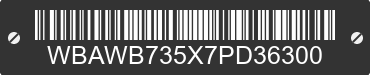 2007 BMW 335i WBAWB735X7PD36300 VIN decoded