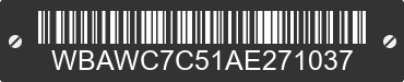2010 BMW 335i WBAWC7C51AE271037 VIN decoded