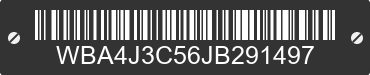 2018 BMW 430i WBA4J3C56JB291497 VIN decoded