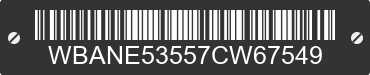 2007 BMW 525i WBANE53557CW67549 VIN decoded