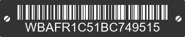 2011 BMW 528i WBAFR1C51BC749515 VIN decoded