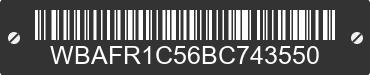 2011 BMW 528i WBAFR1C56BC743550 VIN decoded