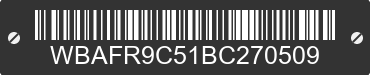 2011 BMW 550i WBAFR9C51BC270509 VIN decoded