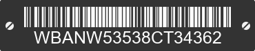 2008 BMW 550i WBANW53538CT34362 VIN decoded