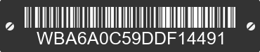 2013 BMW 640i WBA6A0C59DDF14491 VIN decoded
