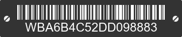 2013 BMW 650i WBA6B4C52DD098883 VIN decoded
