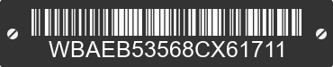 2008 BMW 650i WBAEB53568CX61711 VIN decoded