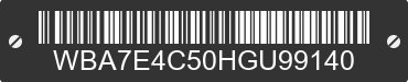 2017 BMW 740i WBA7E4C50HGU99140 VIN decoded