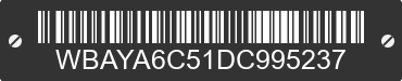2013 BMW 740i WBAYA6C51DC995237 VIN decoded