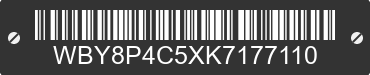 2019 BMW i3 WBY8P4C5XK7177110 VIN decoded