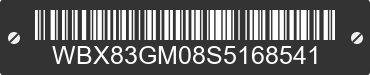 2025 BMW X2 WBX83GM08S5168541 VIN decoded
