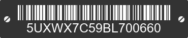 2011 BMW X3 5UXWX7C59BL700660 VIN decoded