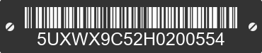 2017 BMW X3 5UXWX9C52H0200554 VIN decoded