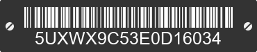 2014 BMW X3 5UXWX9C53E0D16034 VIN decoded