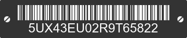 2024 BMW X5 5UX43EU02R9T65822 VIN decoded