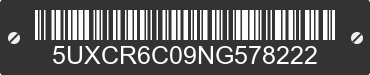 2022 BMW X5 5UXCR6C09NG578222 VIN decoded