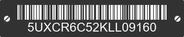 2019 BMW X5 5UXCR6C52KLL09160 VIN decoded