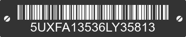 2006 BMW X5 5UXFA13536LY35813 VIN decoded