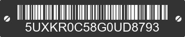2016 BMW X5 5UXKR0C58G0UD8793 VIN decoded