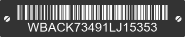 2001 BMW Z3 WBACK73491LJ15353 VIN decoded